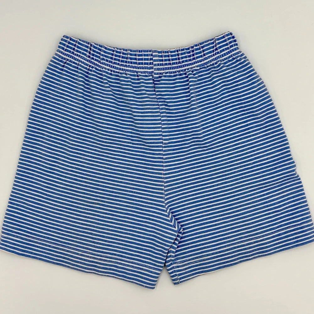 Vintage 80s Buster Brown Blue Cherries Outfit Size 5 Girls 2pc Shirt Shorts USA